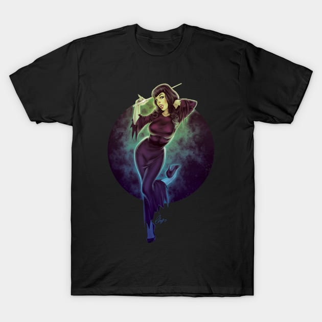 Bettie Witch T-Shirt by Eliaschatzoudis